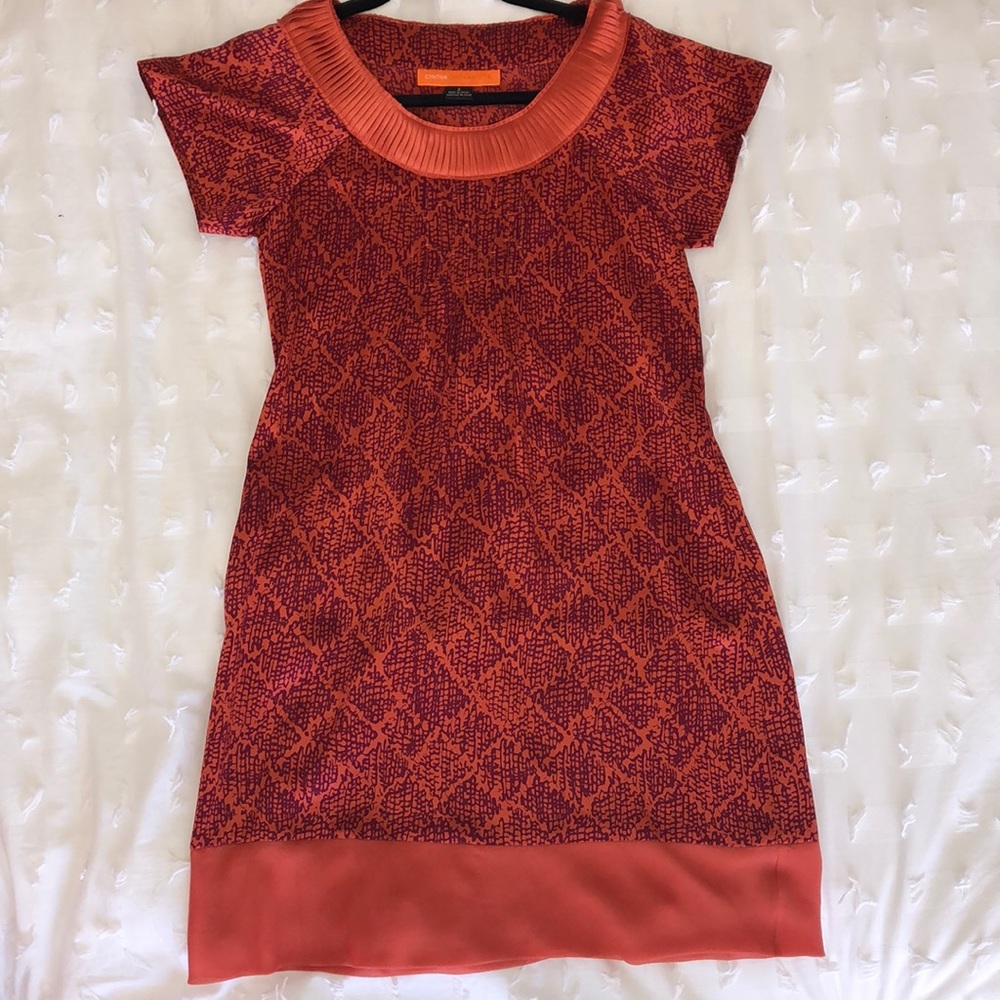 Silk shift dress